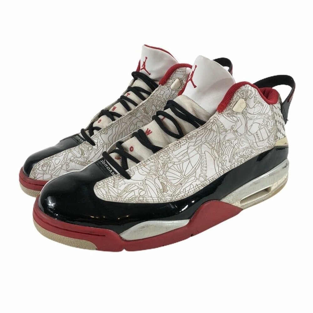 Air Jordan Mens Dub Zero Basketball Shoes White